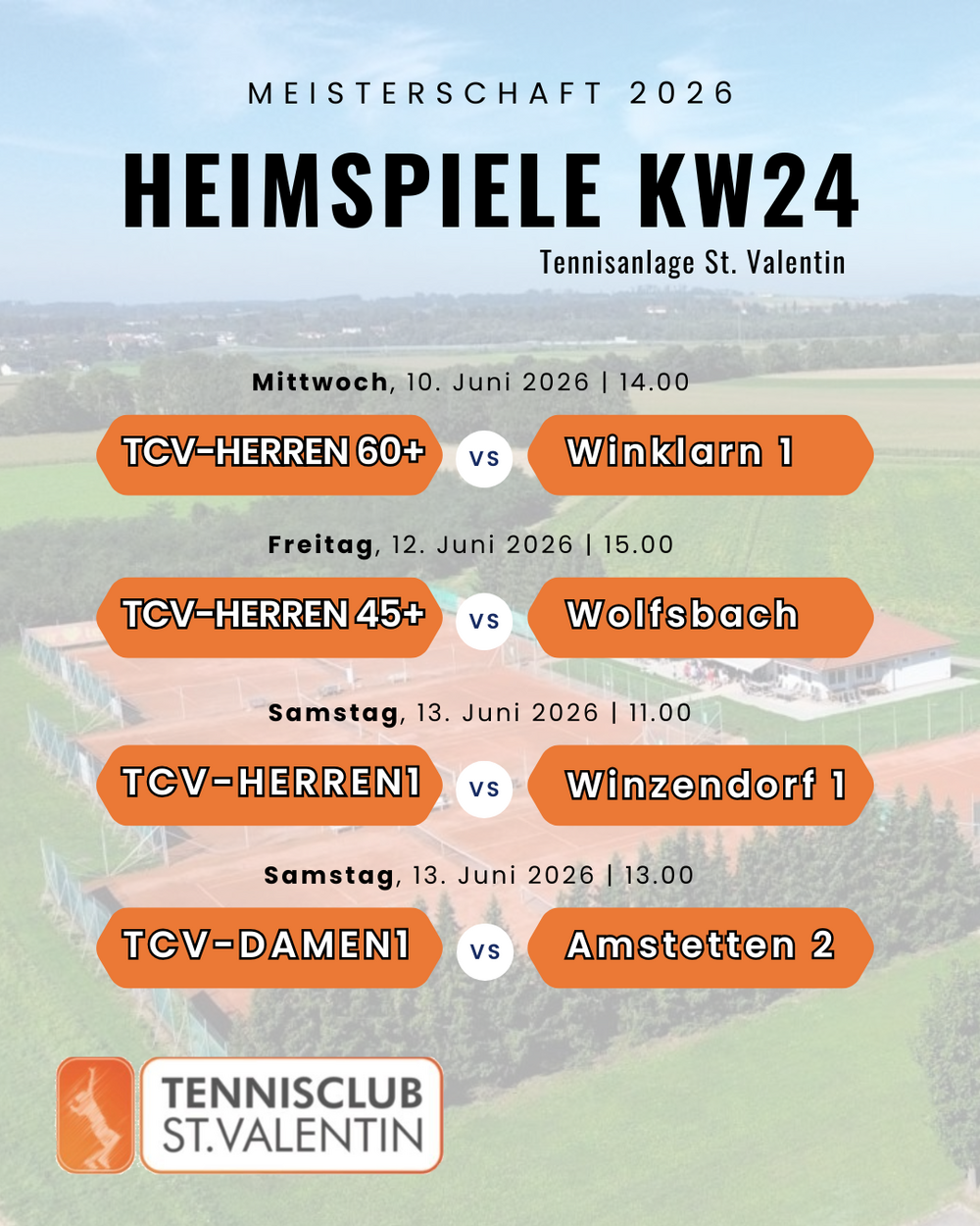 Heimspiele TC St. Valentin KW 24